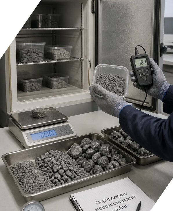 Определение морозостойкости щебня в Ивантеевке от 3600 р. | ЭкспертизаРоссия