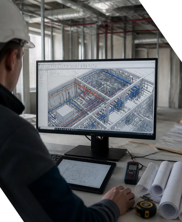Создание BIM модели инженерных сетей для объектов в Ивантеевке